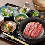 Limited to 10 meals a day! "Top quality Japanese black beef hitsumabushi gozen"