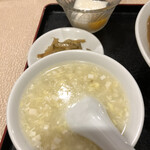 新楽園 - 卵豆腐中華スープ•搾菜•杏仁豆腐