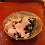 勢麟 - わらび、土佐酢とかつお節
