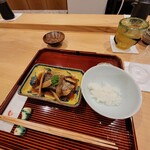 勢麟 - 食事はくろむつの煮付け、炊きたてのご飯