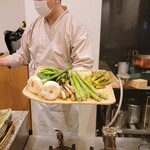勢麟 - 天ぷらの種、野菜