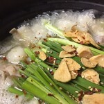 Salted Motsu-nabe (Offal hotpot) 2 servings)