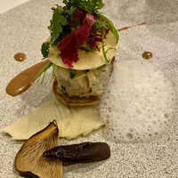 E.Bu.Ri.Ko - 白身魚のタルタル　ふきのとうのブリニと筍