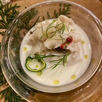 E.Bu.Ri.Ko - ヤブカンゾウのブラマンジェ　蛤とハナビラタケ