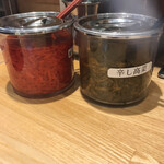 関西 風来軒 - 辛子高菜と紅生姜