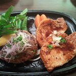 Pikaichi - ハンバーグとポーク生姜焼き