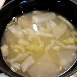 つかさ亭 - この味噌汁も美味しかったですねー。