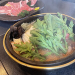 Yonezawa Gyuu Ooki Kongoukaku Sukiyaki Shabushabu Bishamon - 