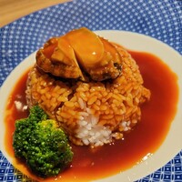 蘭苑 - あわびの醤油煮ご飯
