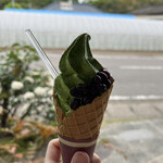 新緑園 - 抹茶ソフトクリーム