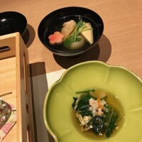 個室処 稲田屋はなれ 八重洲店 - 先付、お椀
