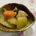 池田屋 - 1日目の夕食　パパイヤの煮物