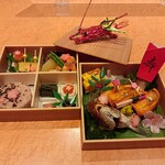 やはしら すし勘 - お食い初め膳です～自分の子供に食べさせる気持ちで作ります(笑)
