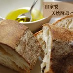 北海道産小麦を使った天然酵母の自家製パン