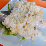 中華食堂 豊味園 - 蒸し鶏、ネギたっぷり！