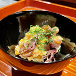 ななにん - 富山 蛍烏賊、雲丹混ぜシャリ、八代 海苔