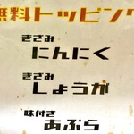 シン・ヒノブタ 南越谷店 - 無料トッピング