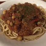 プー横丁 - スパゲティ チリコンカーン
      （ゆずホットソース タバスコ 粉チーズ）