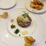 Restaurant LE MiDi - 私のリクエストの鹿肉のタルタルステーキ。