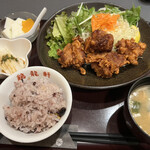 鶏龍軒 - 鳥のからあげ定食　850円