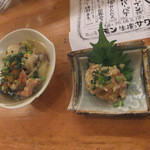 お通し、なめろう