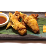 Gyoza / Dumpling and chicken skin Ethnic Cuisine style