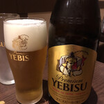 竹串 - エビスビール ¥600