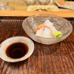 京天神 野口 - ☆鯛（明石）
      ☆赤貝（山口）
      ☆サヨリ（鳥取）