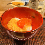 京天神 野口 - ☆カラスミとイクラの卵かけご飯。悶絶級の美味さ❣️