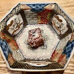 Honkaku Yakitori Kei - 白肝と笹身の低温調理 淡雪塩で