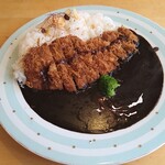 洋風食堂 アオキヤ - カツカレー（バーニングブラックバージョン）