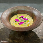 カーサ・デル・チーボ - 栗蟹とキャビアのフラン蟹みそのソース