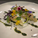 カーサ・デル・チーボ - 鮃のレモン〆と山芋