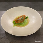 カーサ・デル・チーボ - 喜知次の鱗焼 白蕪のソース