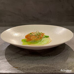 カーサ・デル・チーボ - 喜知次の鱗焼 白蕪のソース