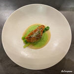 カーサ・デル・チーボ - 喜知次の鱗焼 白蕪のソース