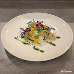 カーサ・デル・チーボ - 鮃のレモン〆と山芋