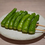 shishito pepper skewers