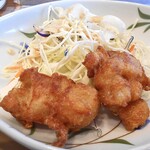 やよい軒 - 「コク旨ちゃんぽんとから揚げの定食」の鶏唐揚げ