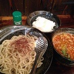 麺屋わっしょい - 燃える男の担担つけ麺（￥890）（10月ラッキーサーズデー）