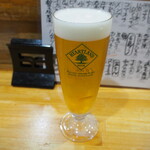 魚と日本酒の奢酌楽 - 生ビール