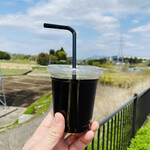 ヤタベ コーヒー - 筑波山をバックに「水出し珈琲」400円税込み♫