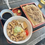 いっぽんぎ - せいろそば、豚モツ丼