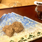 美会 - 練りたてわらび餅　レモングラスでサッパリ目の黒蜜が又美味しい