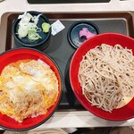 名代 富士そば - かつ丼セット