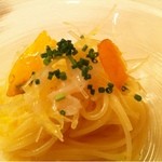 アル・ケッチァーノ - 冷製のパスタ カラスミものっかった。