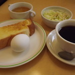 ユトリ珈琲店 - 「モーニングセット」アメリカン３９０円