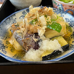 こくう - 本日の昼ごはん1,000円…今日のメインは茄子と豆腐の揚げ出し♪