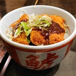 Wakashachiya - カレーうどんと選べるミニ丼セット1122円 ミニ味噌カツ丼