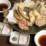 天ぷら盛り合わせ おまかせ野菜天（4種8本）